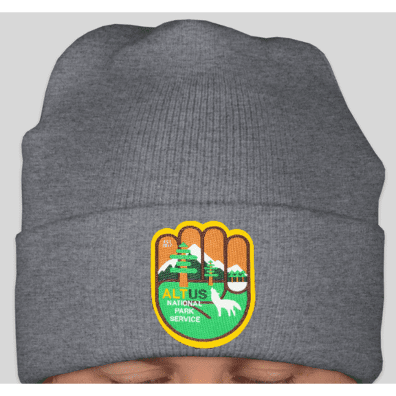 AltUs National Park Service Beanie with Alt Patch - Grey
