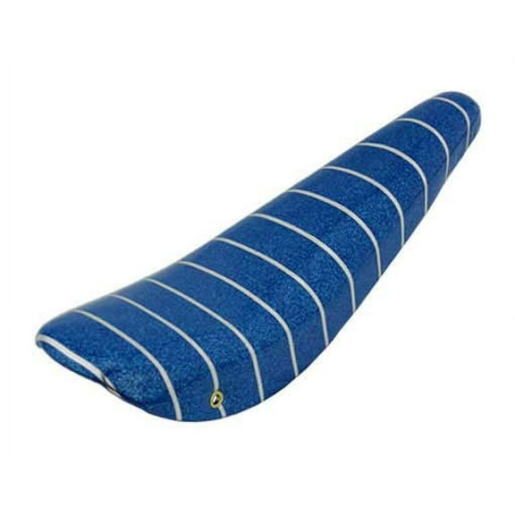 Alta 20" Vinyl Banana Seat/Saddle Sparkle with Silver Stripes, Multiple Colors. (Blue)