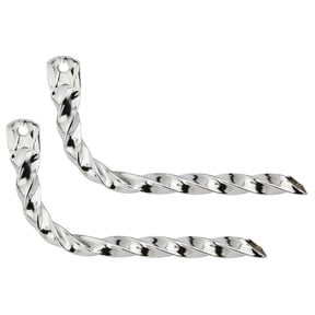 Alta All Twisted Muffler Tailpipe, Multiple Colors (Steel Bicycle Chrome )