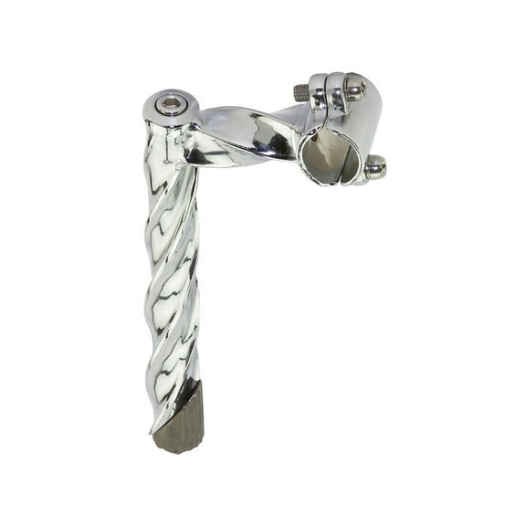 Alta All Twisted Steel Bicycle Chrome Lowrider Bicycle Stem, Multiple Sizes (22.2mm)