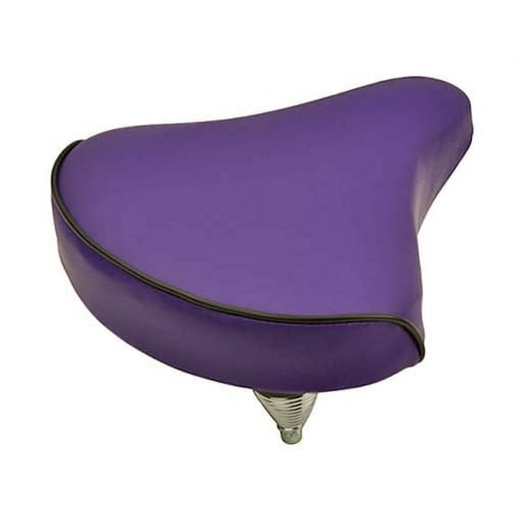 Alta Beach Cruiser Vinyl Bike Saddle, Multiple Colors. (Purple)