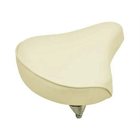 Alta Beach Cruiser Vinyl Bike Saddle, Multiple Colors. (White)