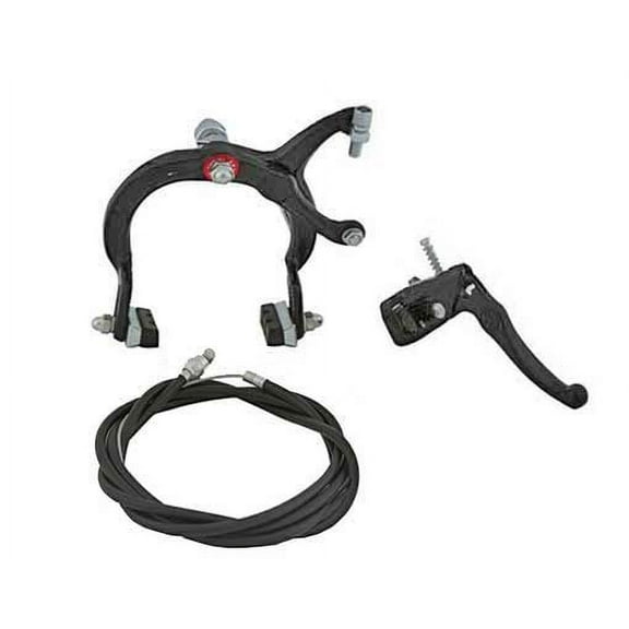 Alta Bicycle Alloy Classic MX Style Brake Set, Multiple Colors. (Black, Rear)