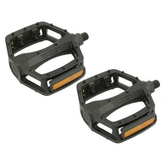 Alta Bicycle Alloy Platform Pedals, Multiple Color & Sizes. (Black, 1/2")