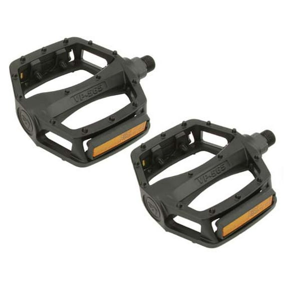 Alta Bicycle Alloy Platform Pedals, Multiple Color & Sizes. (Black, 9/16")