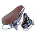 thumbnail image 1 of Alta Bicycle Beach Cruiser Extra Padded Saddle/Seat Vinyl with Web Spring (Brown), 1 of 1