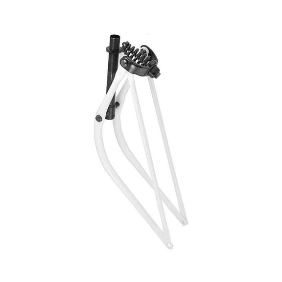 Alta Bicycle Bent 26" Spring Fork 1" Threaded Two Tone White & Black