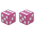 thumbnail image 1 of Alta Bicycle Bike Bicycle Dice Schrader Valve Caps, Multiple Colors (Pink), 1 of 1