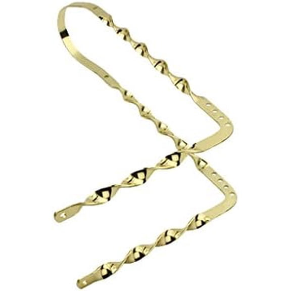 Alta Bicycle Gold Sissy Bar 90 Bent Flat Twisted