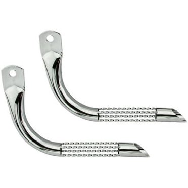 Vintage Lowrider Twisted Chrome Muffler For Bicycles – Heavy-Duty Steel, Set Of 2