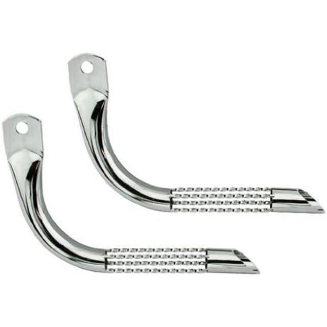Vintage Lowrider Twisted Chrome Muffler For Bicycles – Heavy-Duty Steel, Set Of 2