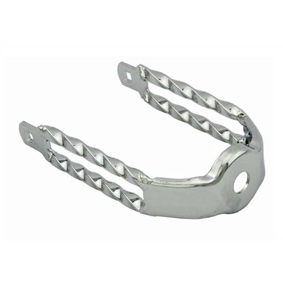 Alta Bicycle Spring Fork Chrome Steel Twisted Double Crown Front Fork for Cruiser Bikes, Durable Suspension Design