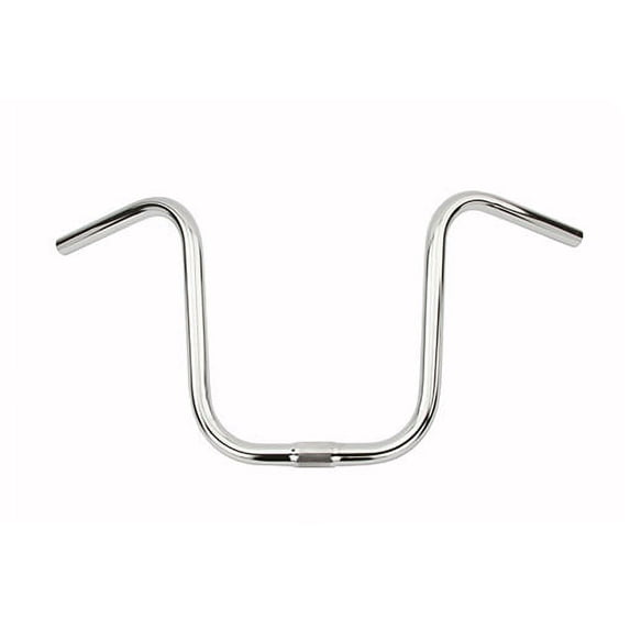Alta Bicycle U Style 25.4mm Handle Bars, Multiple Sizes and Colors. (Chrome, 11")