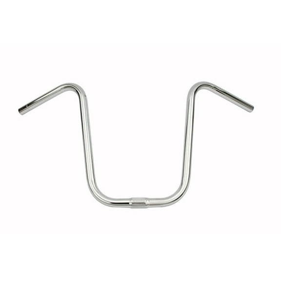 Alta Bicycle U Style 25.4mm Handle Bars, Multiple Sizes and Colors. (Chrome, 13")