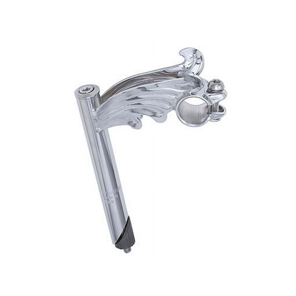 Alta Bicycle Wing Style Stem Steel Bicycle Chrome , Multiple Sizes. (21.1mm)