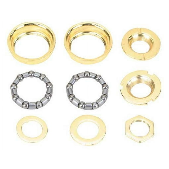 Alta Bike Bottom Bracket Set, and Sizes (Gold, Ball Retainer: 5/16 x 9)