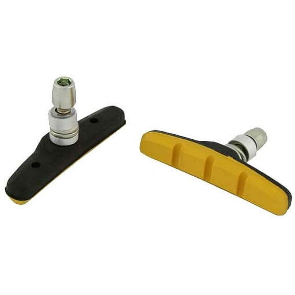 Alta Bike Brake Pads W/Nut, 70mm, (Black/Yellow)