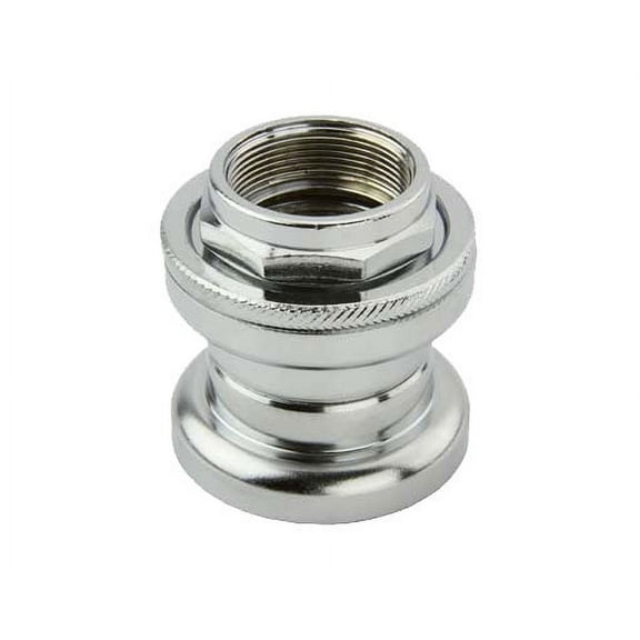 Alta Bike Steel Threaded Headset, Multiple Sizes and Colors (Chrome, 22.2mm)