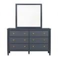 thumbnail image 1 of Alta Dresser Mirror, Subtle French Design, Blue Solid Wood, 40 Inch, 1 of 3