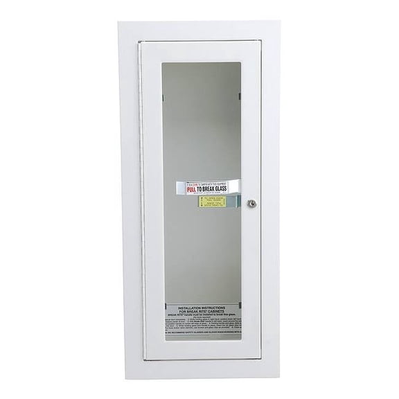 Alta Fire Extinguisher Cabinet, Semi Recessed, 26 3/4 in Height, 10 lb 7022-B
