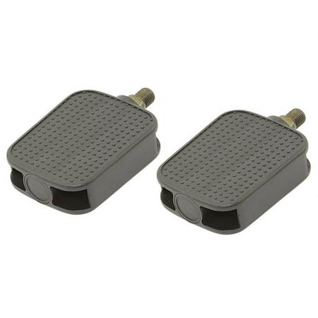 Alta Flat Square Platform Barefoot Surface Style Bicycle Pedals in Black, Multiple Sizes (1/2")