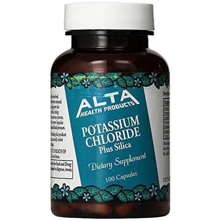 Alta Health Potassium Chloride and Silica Capsules, 100 Count