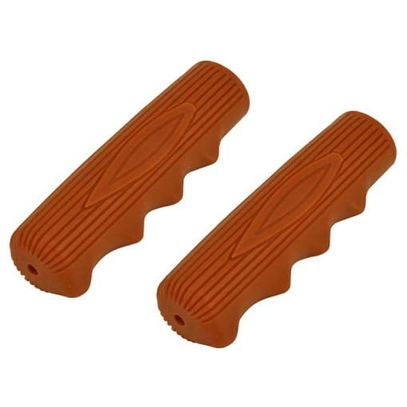 Alta Kraton Rubber Solid Color Bike Grips, Multiple Colors (Brown)