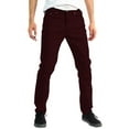 thumbnail image 1 of Alta Men Designer Fashion Slim Skinny Fit Stretch Denim Jeans Pants - Maroon - Size 34, 1 of 8