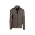 thumbnail image 1 of Alta Men's Fleece Lined Casual Full-Zip Mock Neck Sweater - Brown Jacket - M, 1 of 3