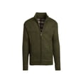 thumbnail image 1 of Alta Men's Fleece Lined Casual Full-Zip Mock Neck Sweater - Green Jacket - XXL, 1 of 3