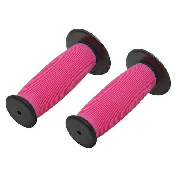 Alta Mushroom Two-Tone Bike Grips, (Black/Pink)
