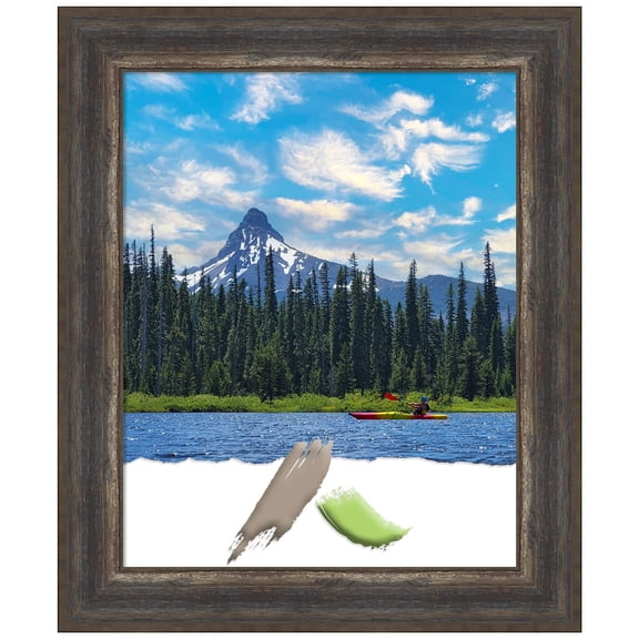 Alta Rustic Char Picture Frame, Photo Frame, Art Frame