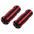 thumbnail image 1 of Alta Short Foam Bicycle Grips, Multiple Colors & Styles (Black/Red, with Reflectors), 1 of 1