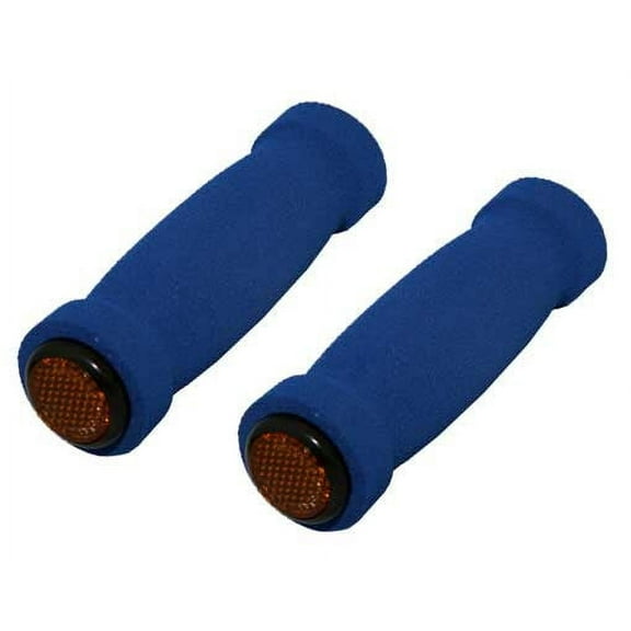 Alta Short Foam Bicycle Grips, Multiple Colors & Styles (Blue, Without Reflectors)