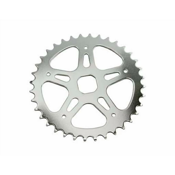 Alta Star Style Steel Sprocket (1/2 X 1/8) 36 Teeth Steel Bicycle Chrome .