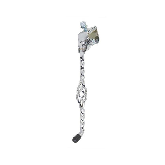 Alta Steel Bicycle Chrome Cage Twisted Bike Kickstand Center Mount, Multiple Sizes. (9")