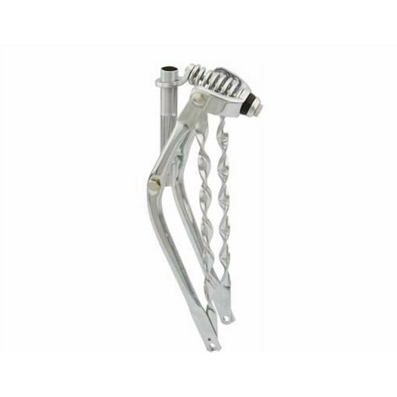 Alta Straight Classic 20" Spring Fork 1" With Flat Twisted Bars Steel Bicycle Chrome .