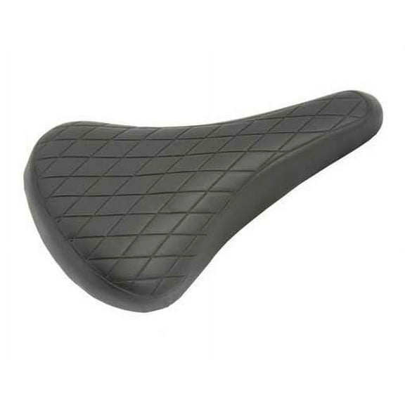 Alta Vintage Black Diamond Pattern BMX Vinyl Bike Saddle