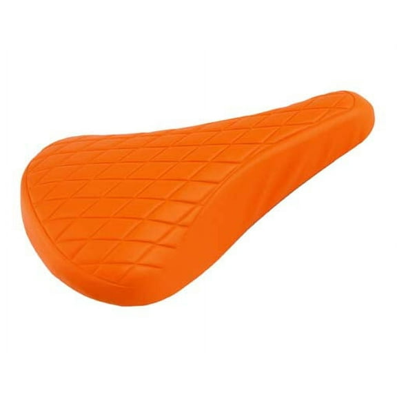Alta Vintage Orange Diamond Pattern BMX Vinyl Bike Saddle