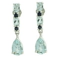 thumbnail image 1 of Altai Aqua Natural Gemstone Drop Dangle Anniversary Earrings 925 Sterling Silver Jewelry, 1 of 4