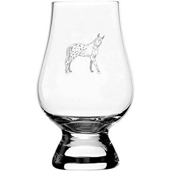 Altai Body - Alternate Horse Themed Etched 6.5oz Glencairn Whisky Glass