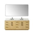thumbnail image 1 of Altair-14 84" Double Bathroom Vanity in Nature Brown with Grain White, 1 of 16