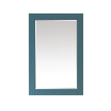 Altair 24" Rectangular Bathroom Wood Framed Wall Mirror in Royal Green