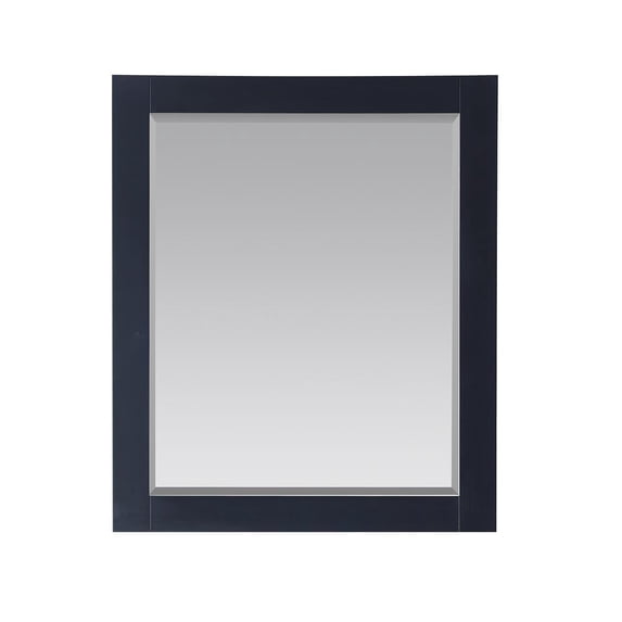 Altair 28" Rectangular Bathroom Wood Framed Wall Mirror in Classic Blue