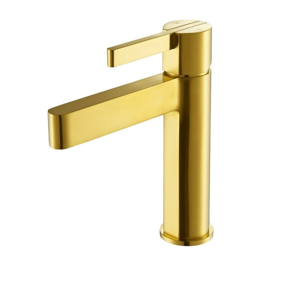 Altair-3 Single Hole Single-Handle Bathroom Faucet in Brushed Gold