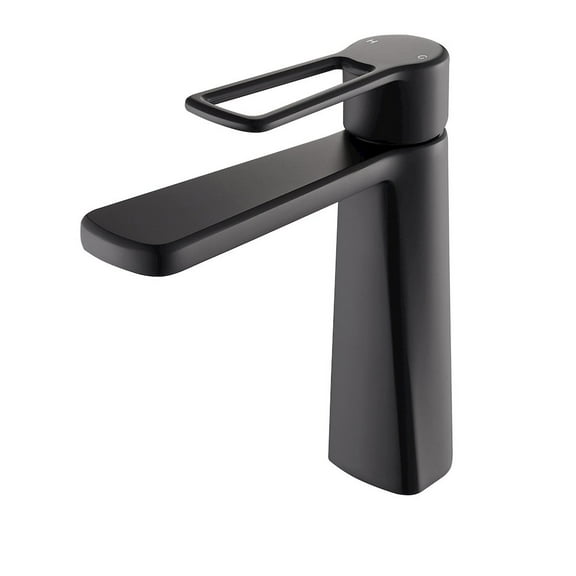 Altair-3 Single Hole Single-Handle Bathroom Faucet in Matte Black