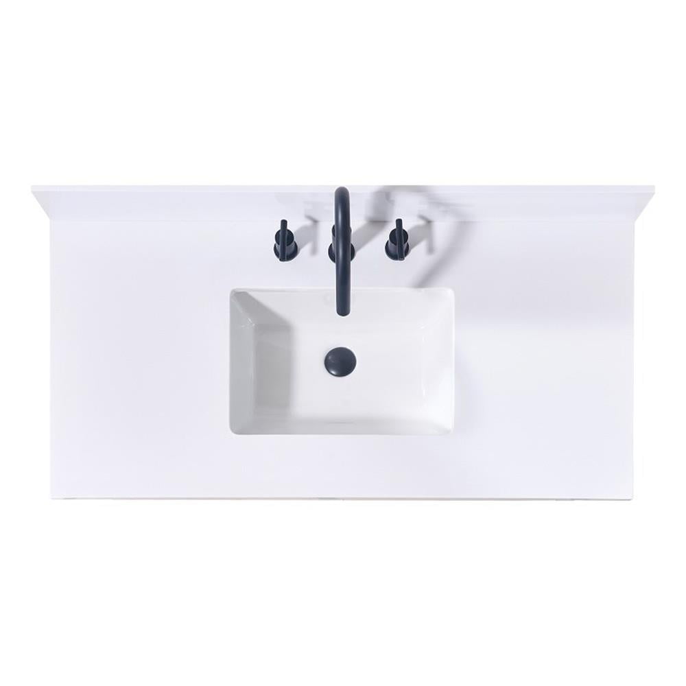 31 in. x 22 in. Stone Effects Vanity Top in Cascade with White Sink 31 in. x 22 in. Stone Effects Vanity Top in Cascade with White Sink