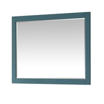 Altair 48" Rectangular Bathroom Wood Framed Wall Mirror in Royal Green
