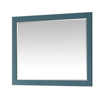 Altair 48" Rectangular Bathroom Wood Framed Wall Mirror in Royal Green