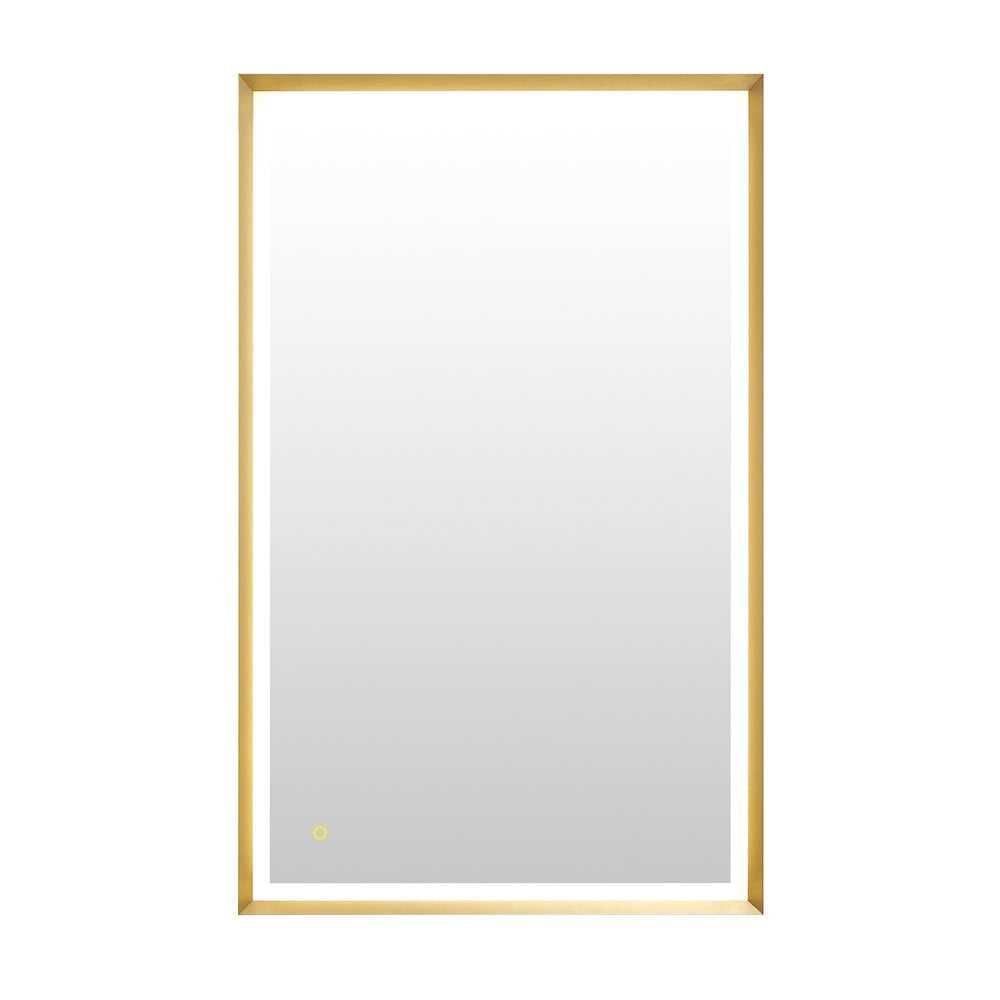Apollo 48" Gold Aluminum LED Vanity Mirror